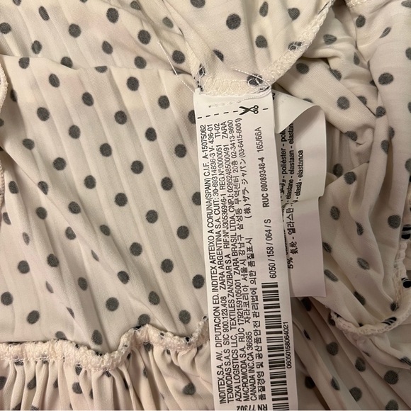 Zara Polkadot Mini Skirt - Black & White Polkadot - Small - NWT - Picture 7 of 7